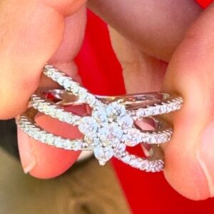 Cubic Zirconia Sterling Silver Ring